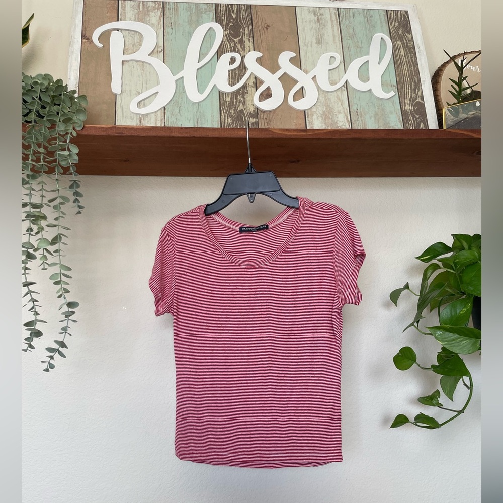 Brandy Melville | Striped Baby Tee